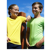 Bocini Kids Brushed Crewneck Tshirt with Sun Protection and Anti Bacterial Treatment 