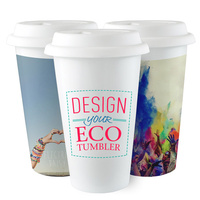 8Oz White Ceramic Sublimation Travel Mug Carton of 12