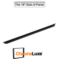 ChromaLuxe Aluminium Frame Section - 18.75" - Brushed Black (476.25mm)