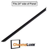 ChromaLuxe Aluminium Frame Section - 24.75" - Brushed Black (527.05mm)