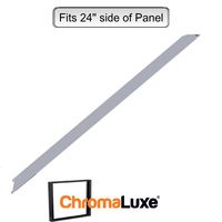 ChromaLuxe Aluminium Frame Section - 24.75" - Brushed Silver (628.65mm)