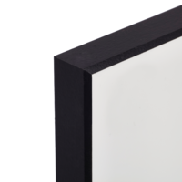 Chromaluxe Gloss White/Black Back Fibreboard 49" x 48.5" x .625"