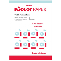 IColor Presto! Ultra Bright 2 Step Silver Metallic Transfer &amp; Adhesive Paper Kit - A4 Size Pk 100 pairs