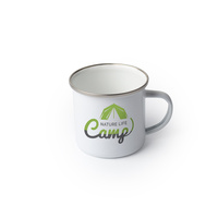 12oz Enamel Mug With Silver Lip Carton of 48