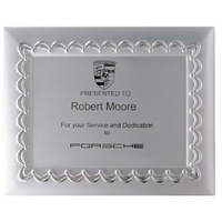 Silver Plaque Ruffle 24 x 18cm