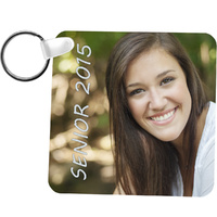 Unisub 5524 Gloss White FRP Keychain - Square 2 Sided - 2.25" x 2.25" 