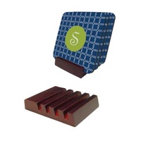 Unisub 5701 Slotted Mahogany Coaster Holder 