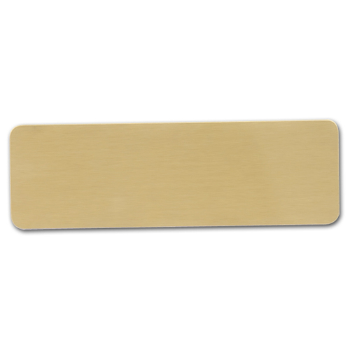 Dynasub Brushed Gold 30 X 24 Name Plate Pack 100