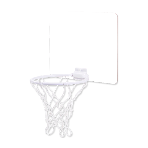 Unisub 5548 Mini Basketball Goal - Gloss White/Raw Back Hardboard 228mm x 200mm