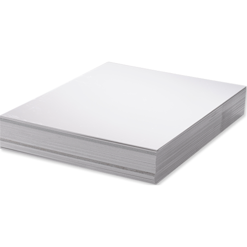 Unisub Gloss White 1 Sided Aluminium Sheet Stock - 591mm x 1194mm x .7mm